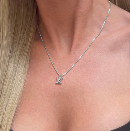 Silver Mini Louis Necklace
