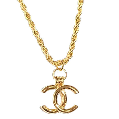 Vintage CC Pendant Necklace