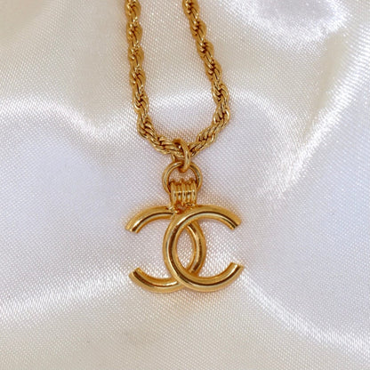 Vintage CC Pendant Necklace
