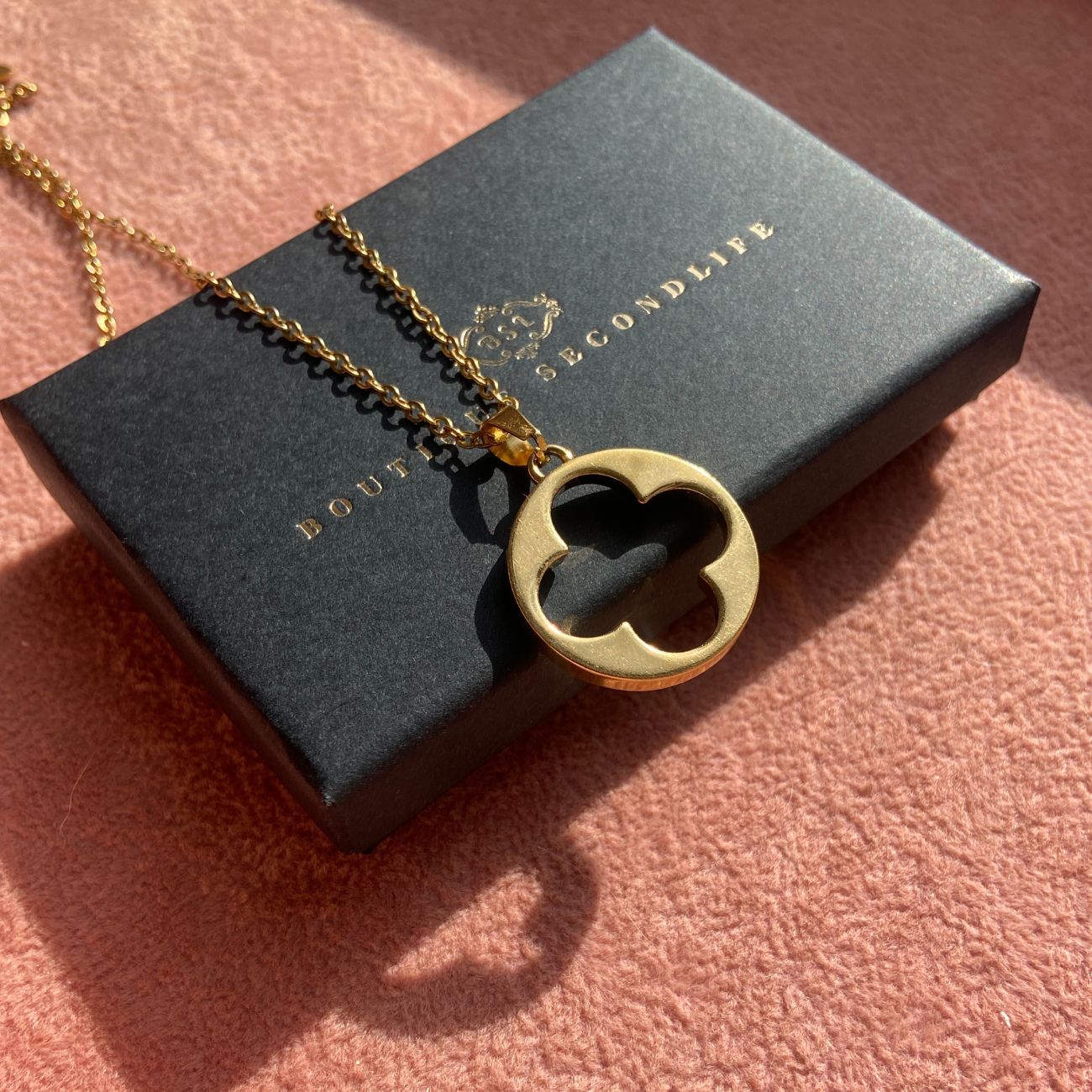 Authentic Louis Vuitton Fleur Charm- Reworked Necklace