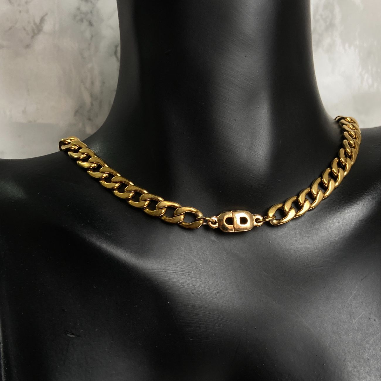 Authentic Mini Dior pendant -Repurposed Choker